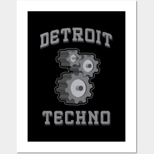 Detroit Techno Gears Posters and Art